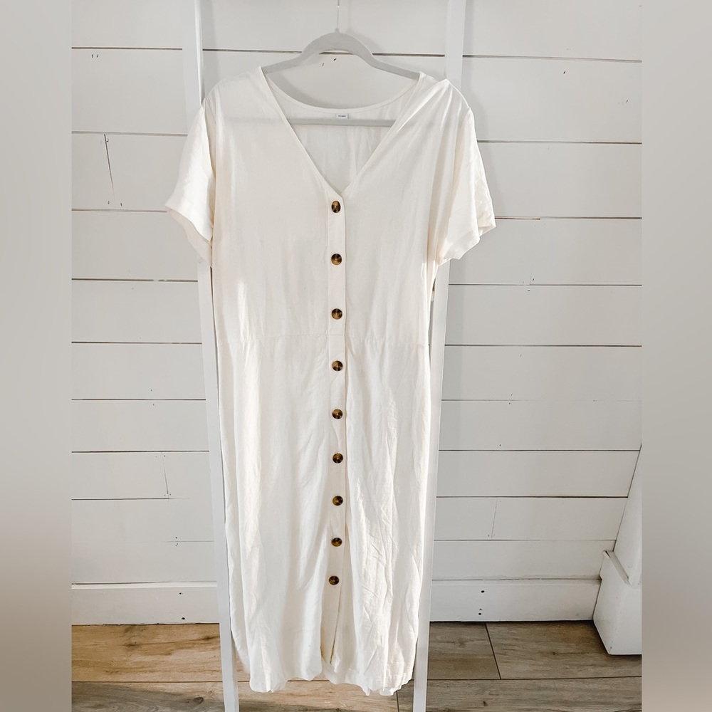 Old Navy linen midi dress! ✨